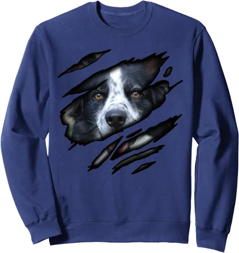 Vista 6 de Diseño de Border Collie in me, diseño de perro, sudadera de perro pedigree Negro