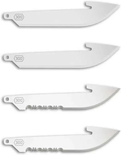 Vista 6 de Outdoor Edge Utilidad de 3" con cuchillas dentadas (6 cuchillas), código de cuchilla de compatibilidad 301