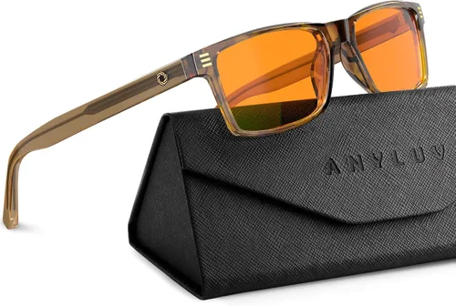Vista 8 de ANYLUV Blue Light Glasses for Sleep, 99.9% Blue Green Light Blocking with Red Lens, Blue Light Glasses