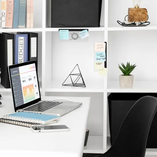 Vista 7 de DOLLAR BOSS - Tableros de notas adhesivas para monitores de computadora, 2 piezas, accesorios de escritorio de oficina, 14 cm x 7.9 cm, panel
