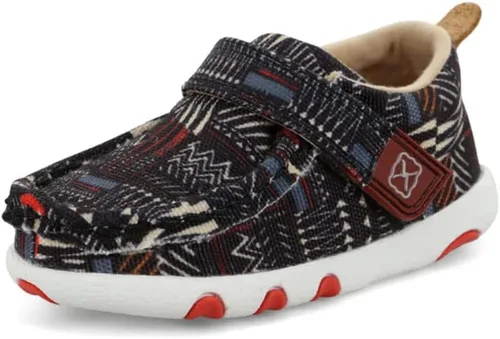 Vista 2 de Twisted X Mocasines de conducción infantil Negro Multi