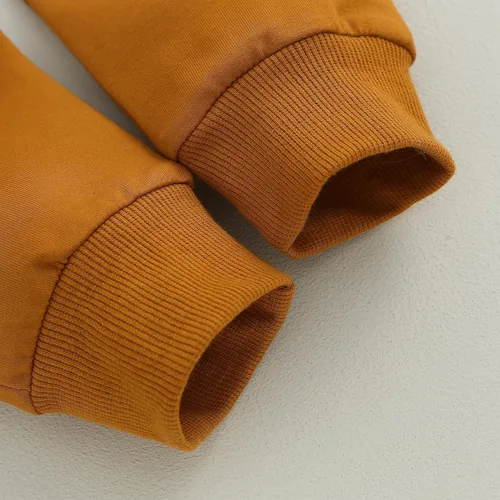 Vista 5 de Ayalinggo Conjunto de sudadera con cuello redondo y bloques de color para bebé y niño pequeño