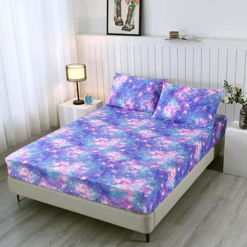 Vista 12 de SDIII Sábana bajera ajustable de mariposa colorida con 2 fundas de almohada, bolsillo profundo, microfibra suave, tamaño individual, para niños