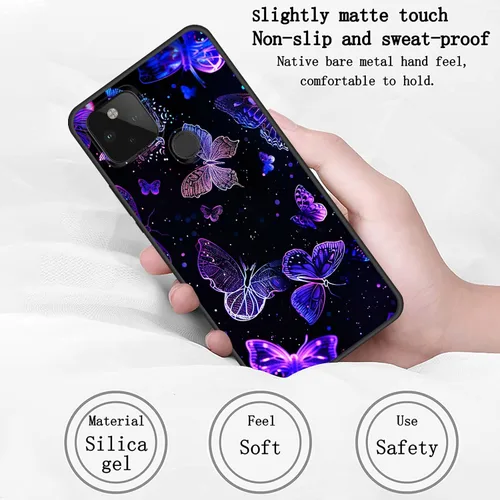 Vista 23 de Funda delgada para Google Pixel 4 XL, funda delgada de silicona de TPU suave a prueba de golpes para Google Pixel 4 XL, astronauta Galaxy