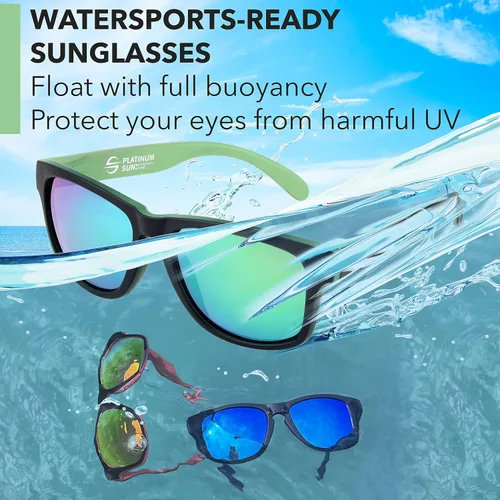 Vista 4 de Polarized Floating Sports Sunglasses for Men Women Baseball Running Cycling Golf Durable and Ultralight Frame