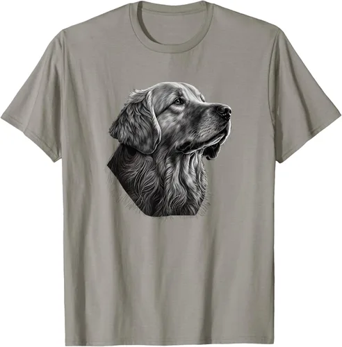 Vista 26 de Camiseta divertida Golden Retriever, Negro