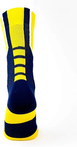 Vista 2 de NCAA Michigan Wolverines - Calcetines deportivos de maíz, amarillo, talla única