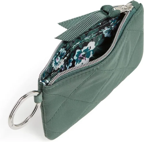 Vista 2 de Vera Bradley Cartera de identificación con cremallera de sarga de rendimiento para mujer