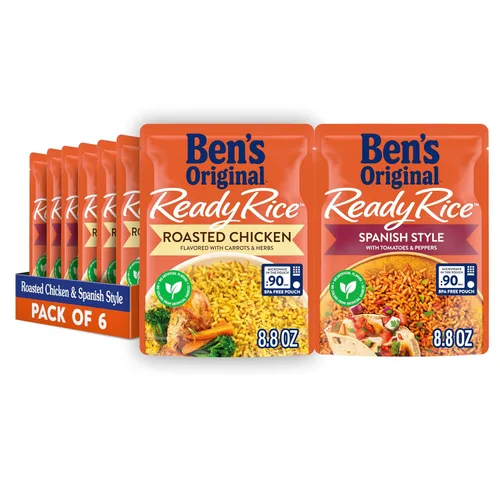 Vista 20 de BEN'S ORIGINAL Arroz Basmati Listo, Guarnición Fácil, Bolsa de 8.5 oz (Paquete de 6)