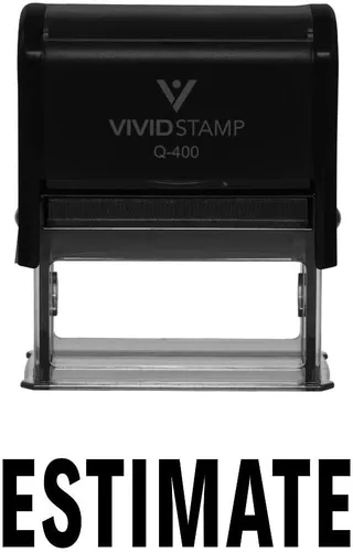 Vista 13 de Sello de goma autoentintado estimado (tinta negra) - Mediano Negro