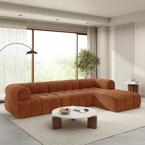 Vista 12 de Christopher Knight Home Mania Sofá Modular en Forma de L de 122" con Chaise Lounge, Juego de Sofá Seccional Moderno para Sala de Estar, Sofá Nube