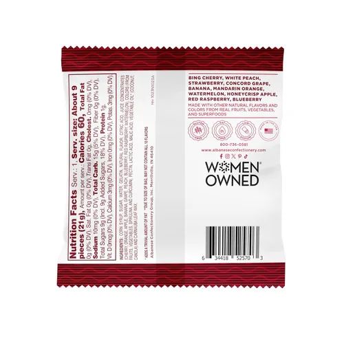 Vista 2 de Albanese World's Best True to Fruit™ - Gomitas de frutas favoritas estadounidenses, bolsa de caramelo de 0.75 onzas (paquete de 200)