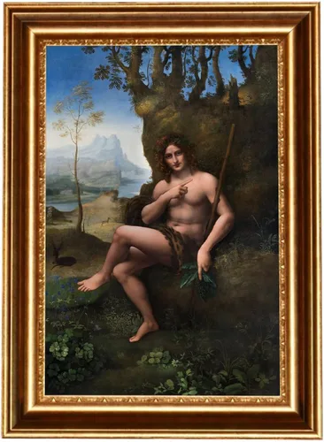 Vista 19 de ELITEART -La Belle Ferronnière por Leonardo DaVinci Reproducción de pintura al óleo Giclée de arte de pared impresiones en lienzo tamaño marcado: 29