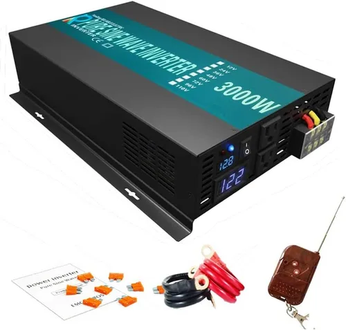Vista 13 de WZRELB inversor de corriente solar pura de la onda sinusoidal de 500W 24V 120V con el interruptor teledirigido