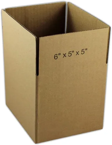 Vista 2 de 5 cajas de embalaje de cartón corrugado EcoSwift de 6 x 5 x 5 pulgadas, cajas de envío de mudanza, cajas de 6 x 5 x 5 pulgadas