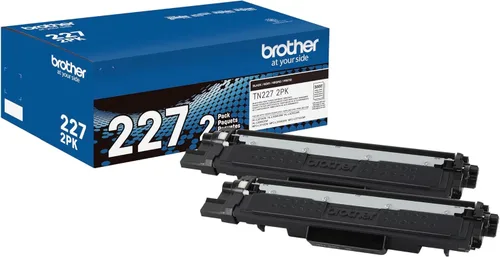 Vista 13 de Brother Genuino TN227, TN227BK, Cartucho de Tóner de Alto Rendimiento, Tóner Negro de Repuesto, Rendimiento de Página de Hasta 3,000 Páginas
