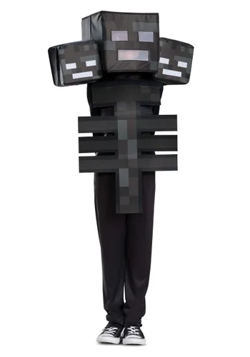 Vista 2 de Disfraz Minecraft Deluxe Wither para Niños Multicolor