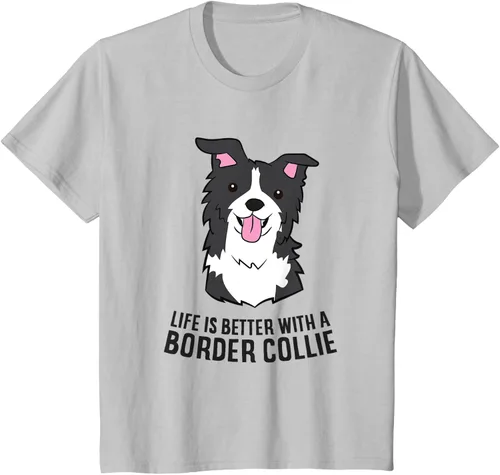 Vista 24 de Camiseta Border Collie Owner Life Is Better With a Border Collie Dog, Blanco, S