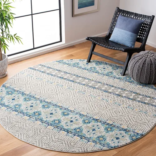 Vista 27 de SAFAVIEH Madison Collection - Alfombra decorativa de 2 pies 3 pulgadas x 4 pies, color carbón y gris, diseño bohemio chic, no desprende pelusa