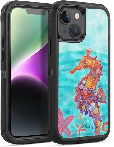 Vista 130 de Head Case Designs Officially Licensed Paul Brent Agate Mermaid Coastal Gel Armor Case [Military Grade Drop Protection] Compatible with Apple iPhone