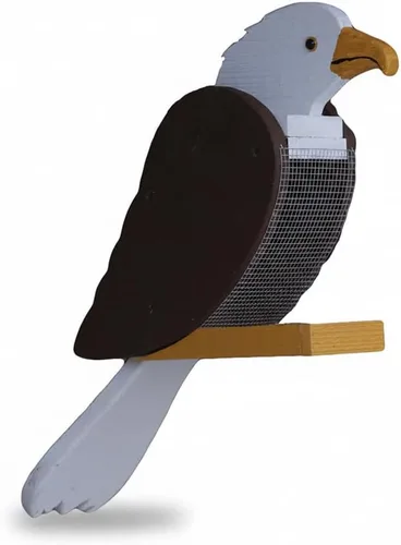 Vista 8 de Comedero colgante para pájaros al aire libre, comedero de madera con forma de pájaro cardenal con cabezal de recarga fácil, comederos para pájaros