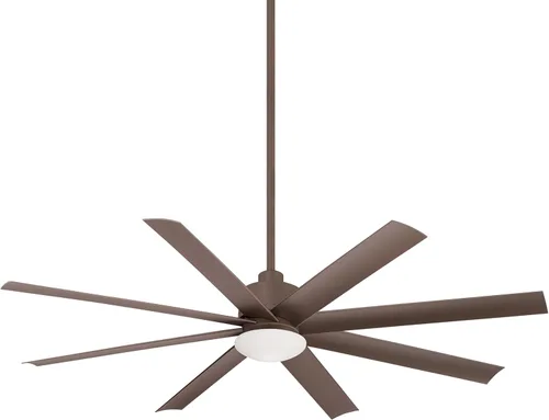 Vista 7 de MINKA-AIRE F888L-BNW Slipstream Ventilador de techo para exteriores de 65 pulgadas con luz LED regulable y motor de CC en acabado húmedo de níquel