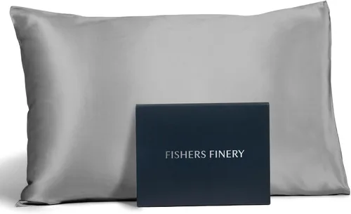 Vista 20 de Fishers Finery Funda de almohada de seda de morera 100% pura de 25mm (Rojo King)