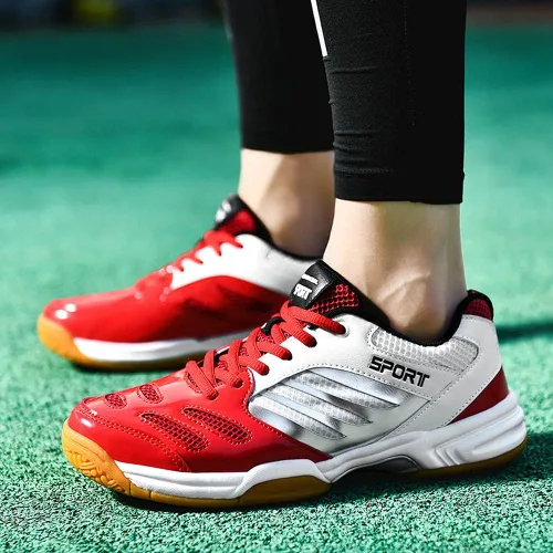 Vista 9 de zxcvb Tenis Bádminton Zapatos de los Hombres Nuevos Tendón de Ox Inferior de Desgaste Antideslizante de los Hombres de Baja Primavera Tenis de Mesa