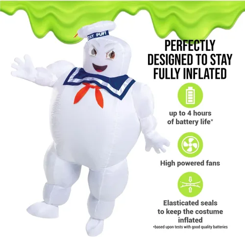 Vista 5 de Disguise Stay Puft - Disfraz inflable para adultos Multi colorido
