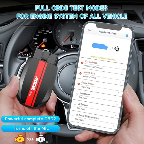 Vista 4 de ANCEL Escáner VD500 OBDII con ANCEL BD500 All System Bluetooth 5.0 OBD2 escáner compatible con VW Audi Seat Skoda Seat Diagnóstico