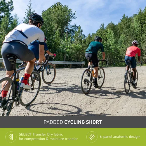 Vista 2 de PEARL IZUMI Men's 9"" Escape Quest Cycling Shorts, Padded & Breathable with Reflective Fabric