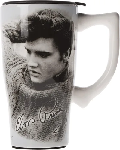 Vista 3 de Spoontiques Taza de viaje ELVIS LEGEND, 18 onzas