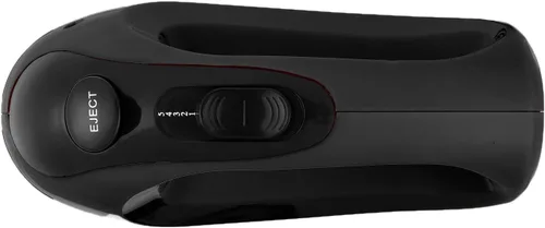 Vista 2 de Courant CHM-1550 Batidora de mano eléctrica con control de 5 velocidades 150 W con botón pulsador de expulsión de batidor cromado, negro