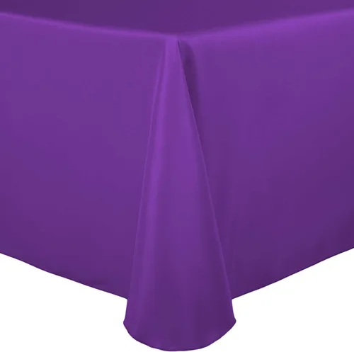 Vista 30 de Ultimate Textile 60 x 102 in Oval Tablecloth Polyester Linen - Machine Washable Stain & Wrinkle Resistant Seamless Design for Dining Events - Aqua