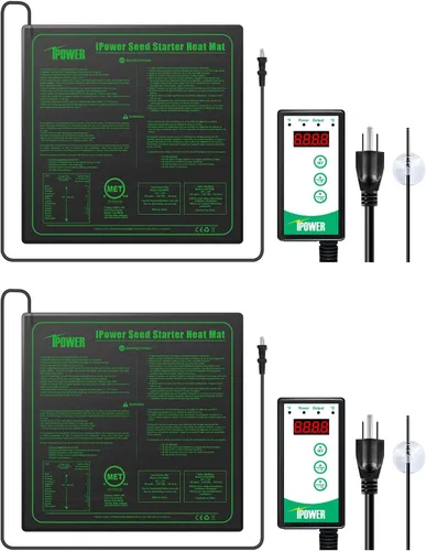 Vista 13 de iPower Alfombrilla térmica duradera e impermeable para plántulas, almohadilla hidropónica cálida para un inicio eficiente de semillas, uso