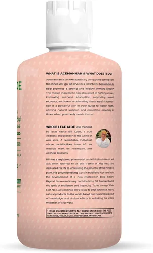 Vista 5 de Desbloquea el poder de Whole Leaf Aloe Vera - Infundido con el delicioso sabor de la baya de kiwi. Nuestra fórmula patentada cuenta con la más alta