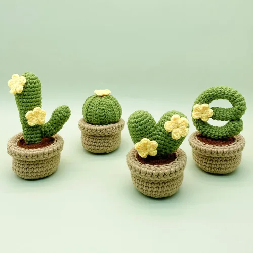 Vista 2 de Lily's Lyric Kit de ganchillo y manualidades Cactus Love Tutorial en video paso a paso para adultos adolescentes Idea de regalo