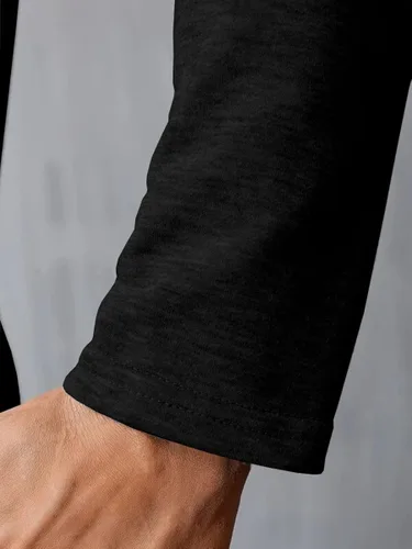 Vista 7 de Wihion Camisetas de manga larga para hombre, estilo casual, camisetas básicas