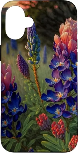Vista 23 de Texas Rose Colored Bluebonnets Case for iPhone 17