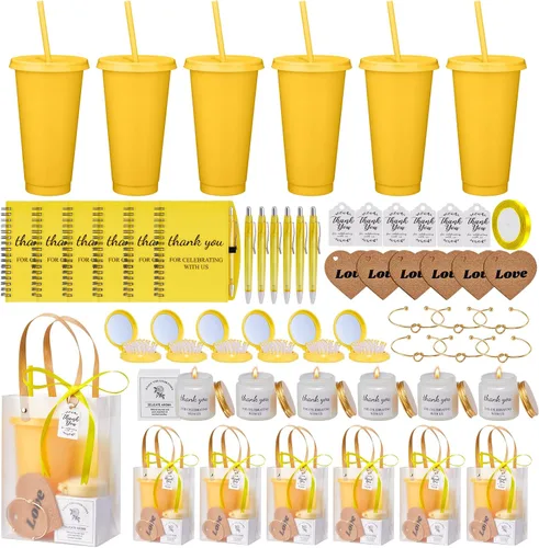 Vista 8 de 56 premios de baby shower para ganadores de juegos, regalos de baby shower, incluyendo vaso de plástico, cuaderno, velas perfumadas, bolígrafos Azul