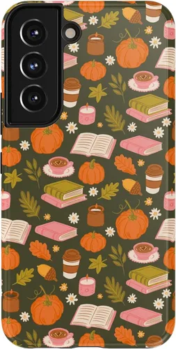 Vista 358 de Casely Funda para Galaxy S9 Postura de cadáver Yoga de esqueleto Diseño protector delgado esencial de doble capa