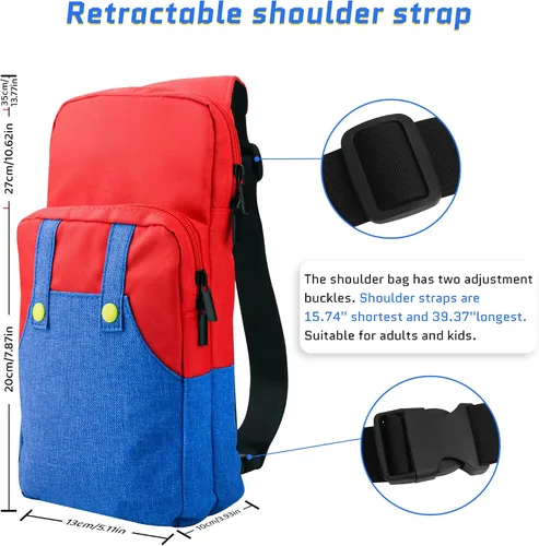 Vista 3 de GLDRAM Paquete de bolsas de viaje para Nintendo Switch, bonita funda de transporte para Switch Lite y Switch OLED, kit de accesorios de bolsa
