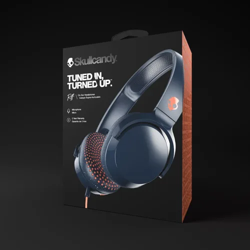 Vista 9 de Skullcandy Riff - Auriculares con cable, convenientes para viajar con enchufe de 0.138 in, micrófono integrado, diseño plegable, ligero, cómodo