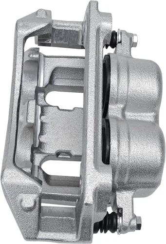 Vista 5 de Detroit Axle - Pinza de freno de disco delantera del lado del conductor + pastillas de freno de cerámica con repuesto de hardware para Ford F-150