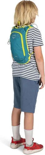 Vista 10 de Osprey Moki 3L - Paquete de hidratación para bicicleta infantil, color azul
