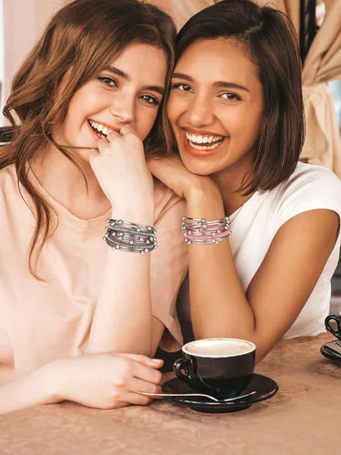 Vista 4 de Long tiantian Pulseras bohemias para mujer, hechas a mano, con cuentas de semillas, pulsera para hombre, joyería bohemia, regalos de verano