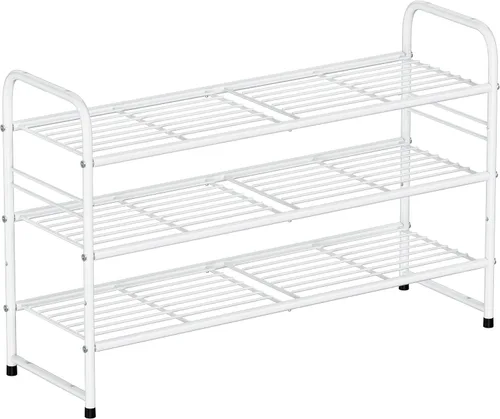 Vista 20 de SUFAUY - Estante para zapatos apilable de 2 niveles, zapatero para entrada, con gran capacidad, organizador de calzado para dormitorio, rejilla