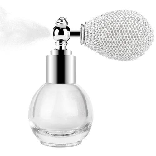 Vista 7 de KYDA Spray en polvo iluminador, spray de purpurina de alto brillo, maquillaje en polvo brillante, para cosméticos con purpurina facial y corporal