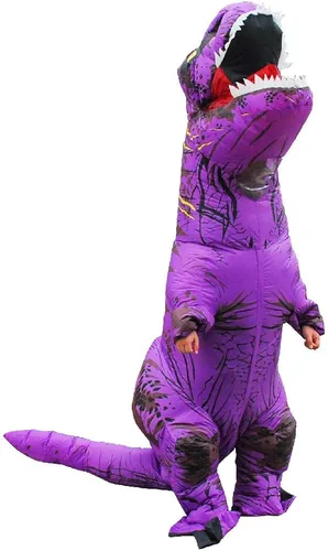 Vista 6 de KOOYNN Disfraz inflable de dinosaurio T-REX para Halloween para adultos