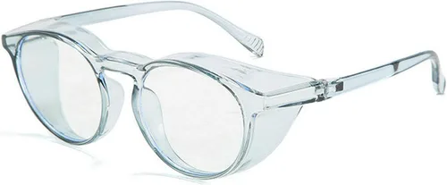 Vista 28 de Anteojos de seguridad que no se empañan, con protección UV400, lentes con bloqueo de luz azul para hombres y mujeres, anteojos transparentes